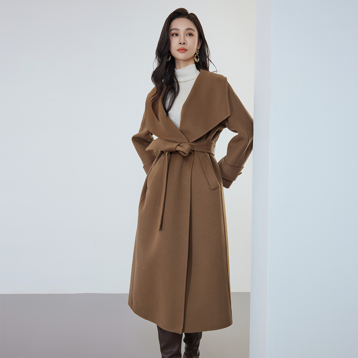 佳人苑毛呢外套女冬季新款J34N430