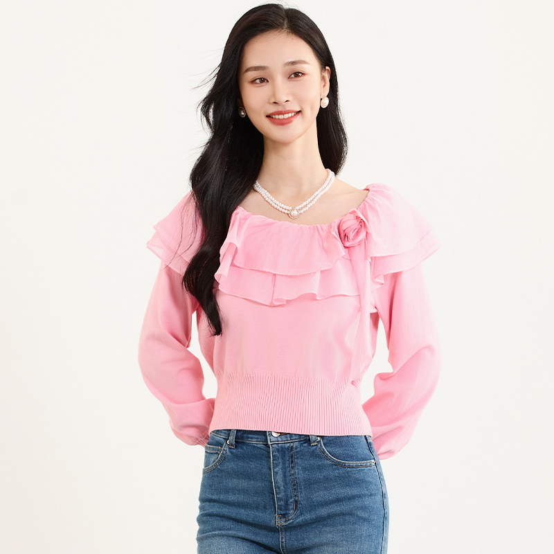 【柠檬专属】佳人苑毛衫女春季新款J415080