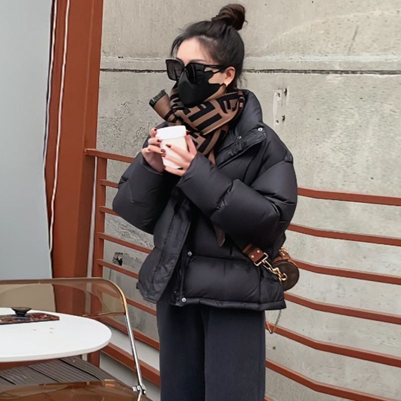 新款2023羽绒服年韩版新款羽绒服女冬季短款加厚小个子宽松面包服