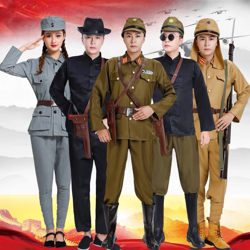 日本兵套装演出服日本军官大佐服装抗战影视日本兵表演服装