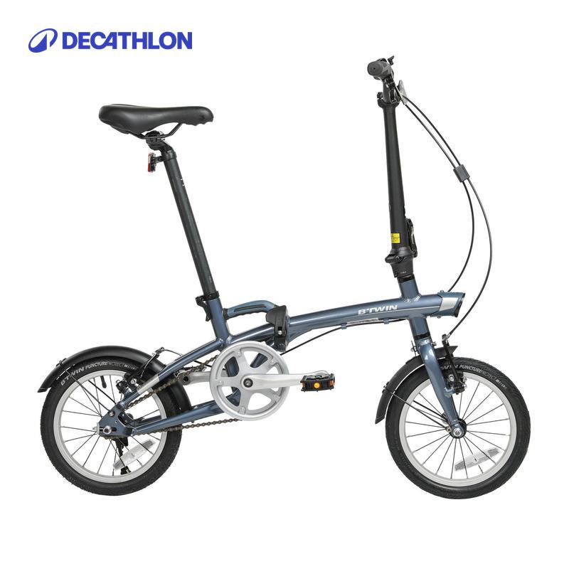 迪卡侬14寸折叠自行车休闲通勤单车TILT500XS轻便舒适学生145432