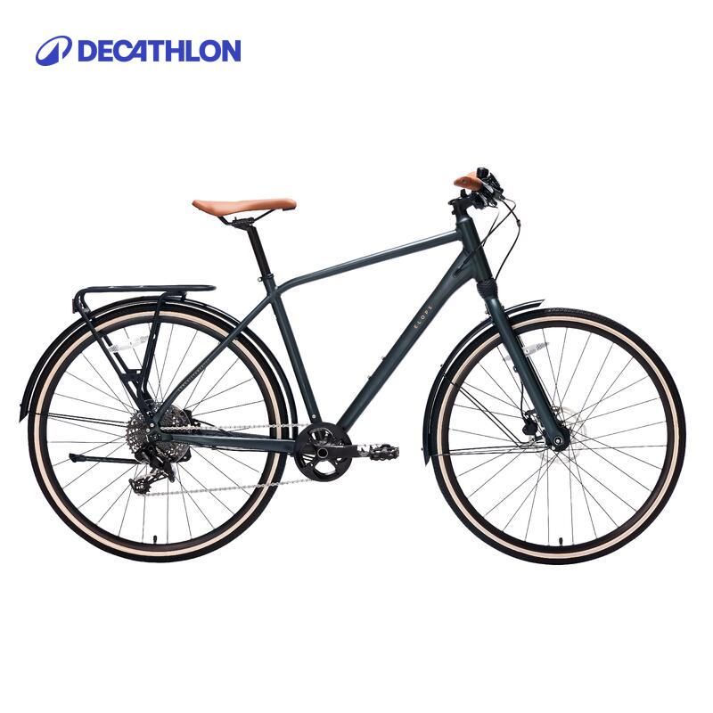 迪卡侬城市远途自行车LD900HF公路旅行休闲通勤女男自行车347374