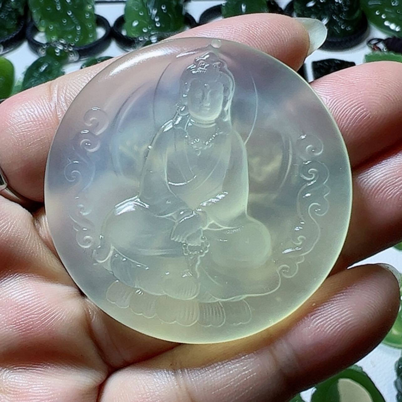 【闪购商品】蛇纹石玉颈饰未镶嵌s**k