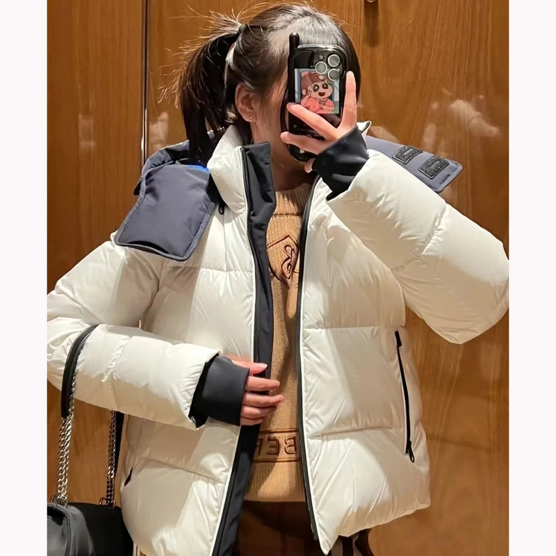 M1699白色羽绒服 衣长59 款号GY0006