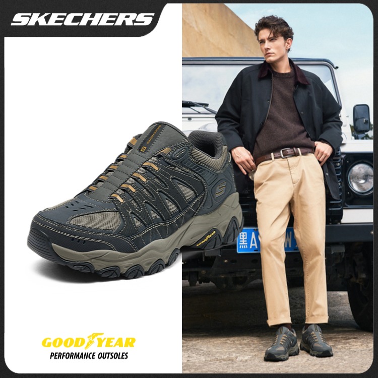 【耐磨徒步】斯凯奇25秋季男鞋户外舒适运动鞋轻便休闲跑鞋237610