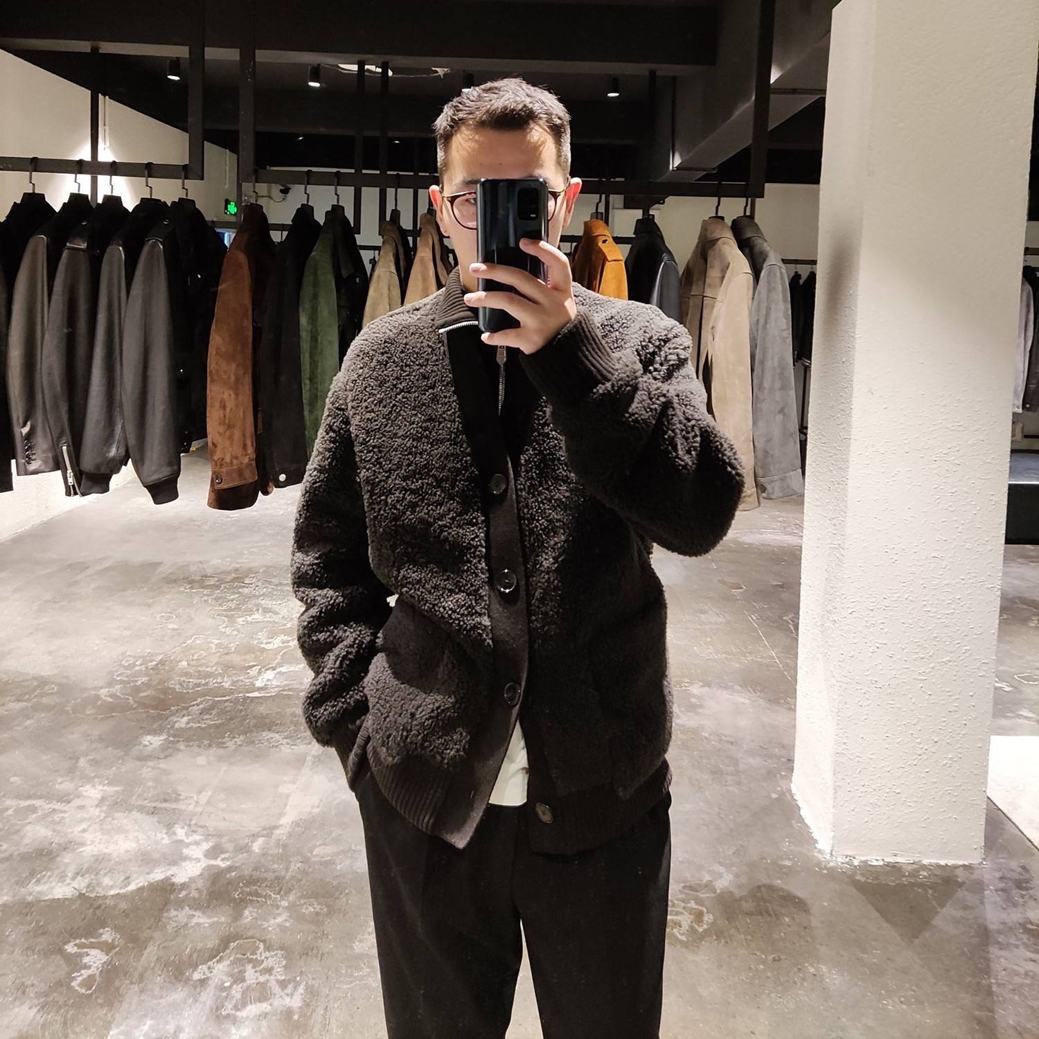 （主店）LA CALIFFA“爱马人士 super highend”12万男士皮毛一体夹克