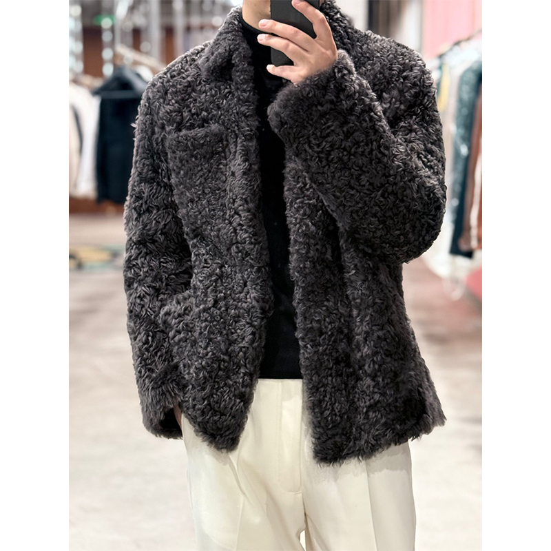 （主店）68200“意式松弛皮草西班牙Merino小美莉诺”羊羔皮毛一体