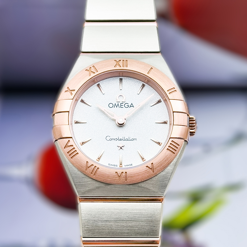 95新 Omega/欧米茄 星座系列/石英机芯/表径25mm女款/名表保卡