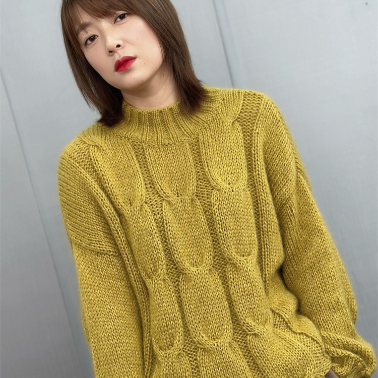 织三条麻花同款毛线一两（50克），玖球手工毛线编织手编织毛衣针织