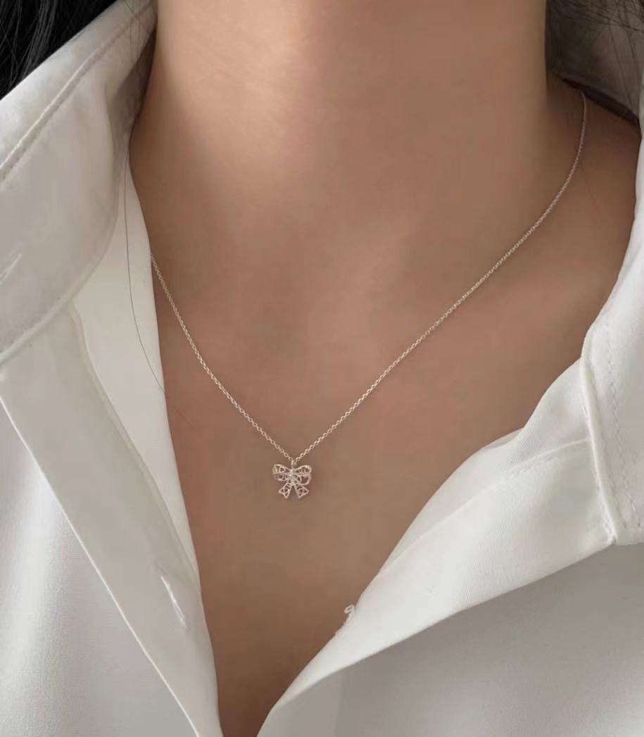 坠链均925银合成锆石 （改价链接）坠链均925项链简约时尚气质百搭