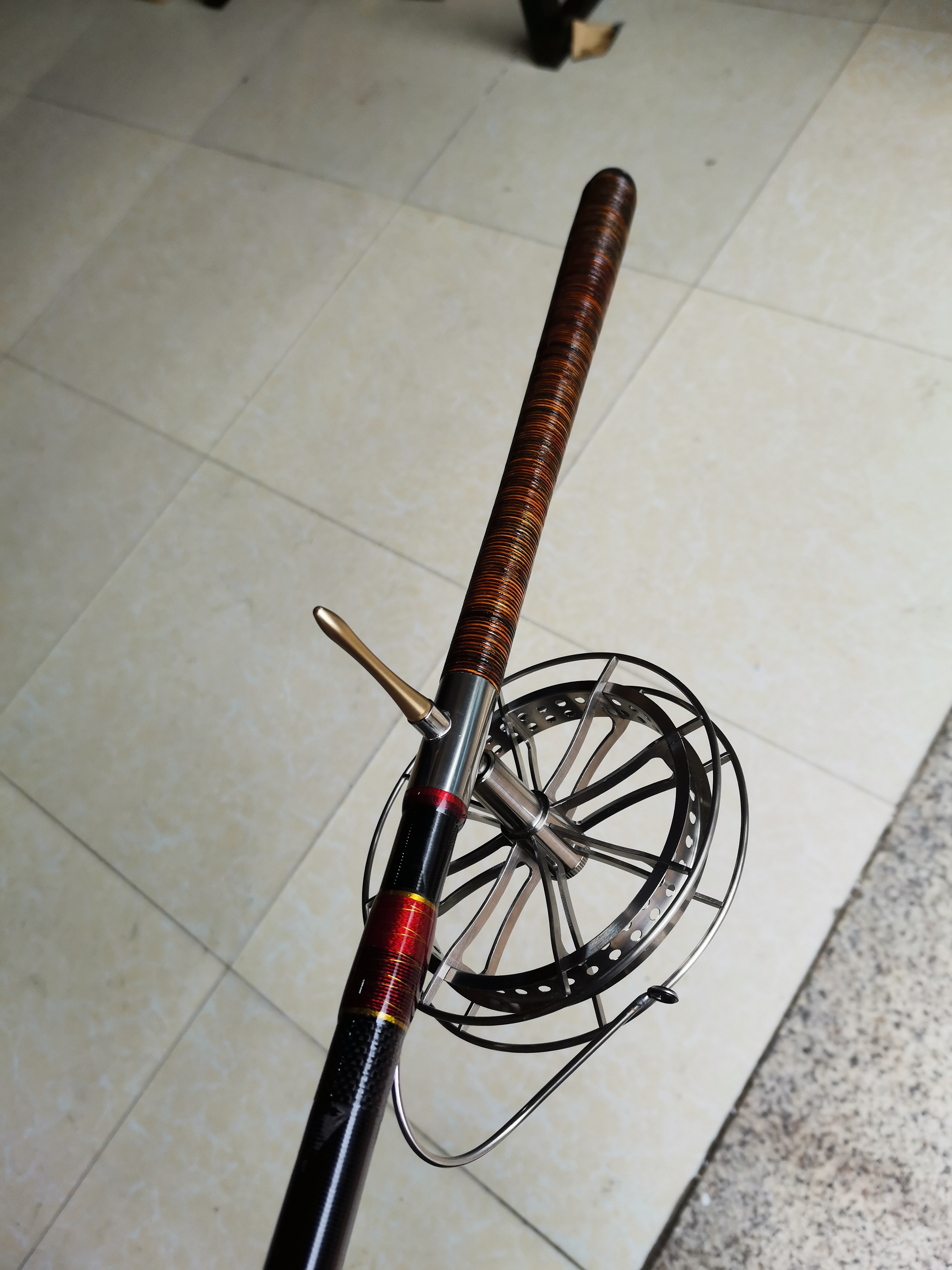 1号链接盘车竿冲钓竿