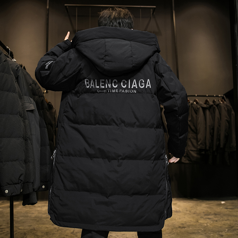 秋冬2023羽绒服男短款冬季潮流连帽外套情侣装冬季新款加厚羽绒