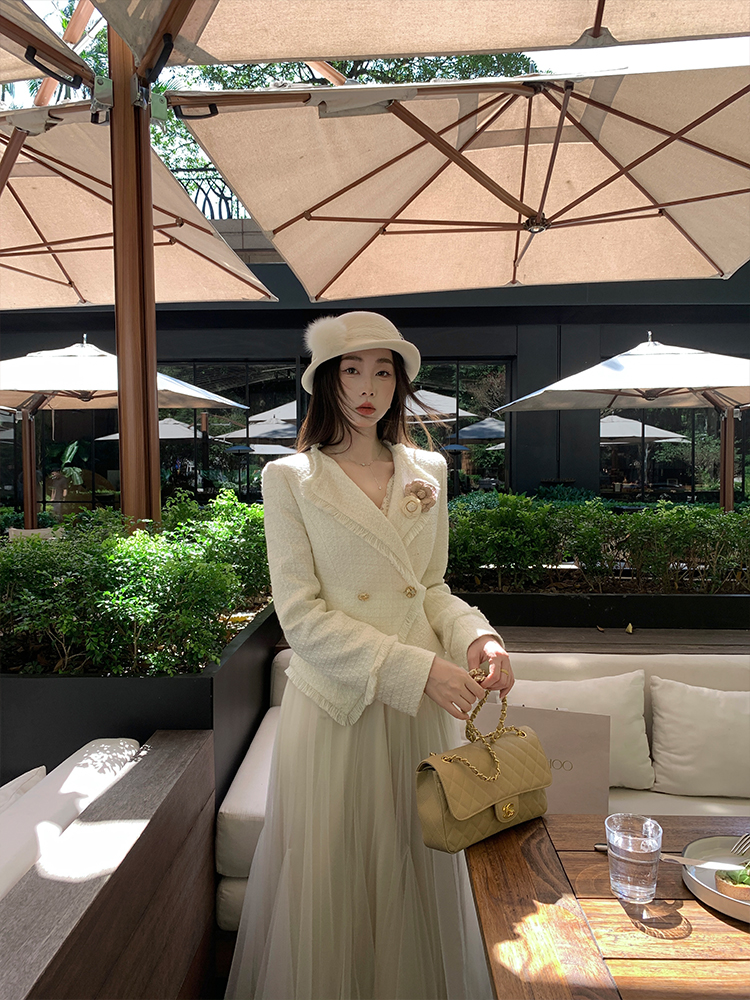 EIA一尧【唐泽雪穗】气质复古千金感小香风外套温柔法式轻奢中古女