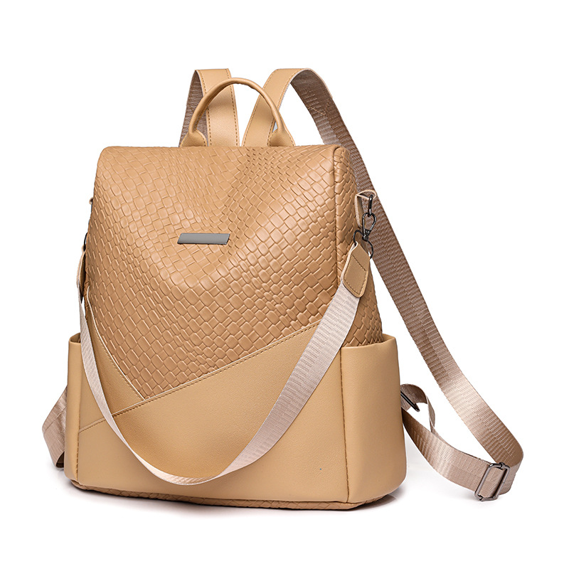 双肩包女2024韩版时尚流行高级感多用旅行背包软皮大容量学生书包