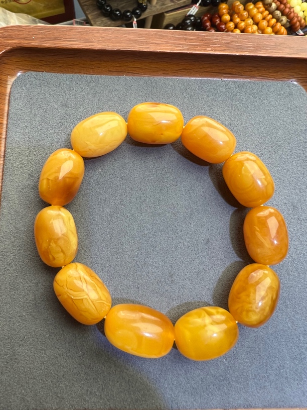 收藏级丹麦花蜡枣珠手串S➕