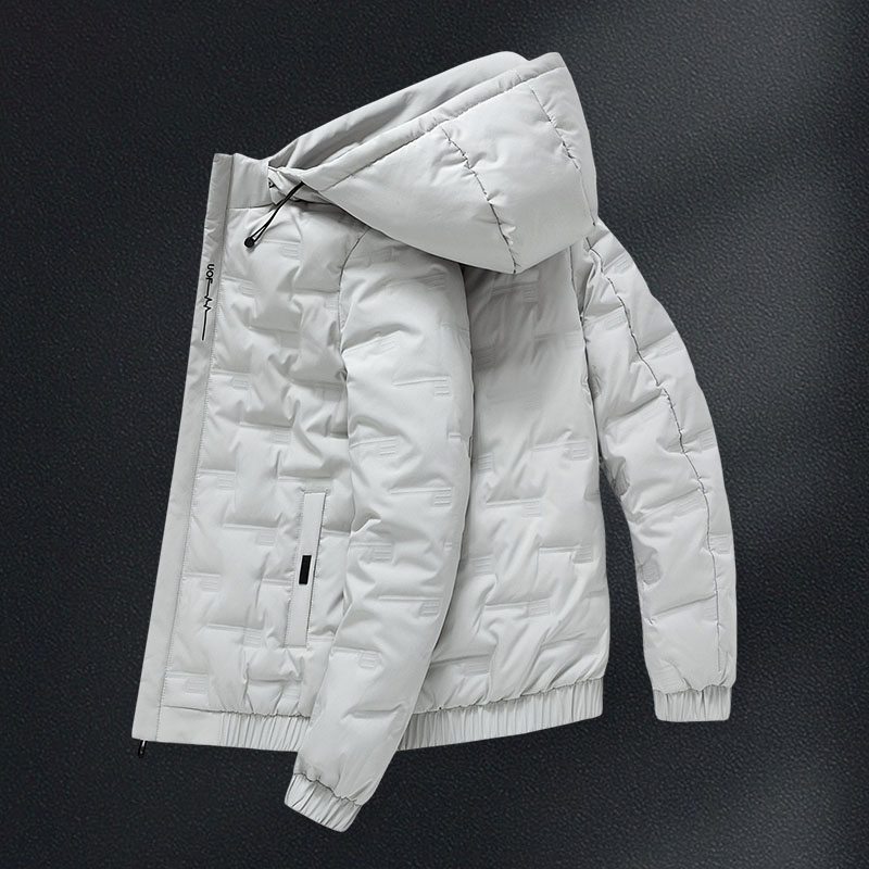 轻薄款羽绒服男款冬季新款保暖加厚休闲御寒衣服男士冬装连帽外套