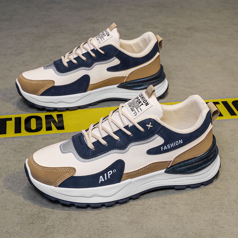 男鞋运动鞋2024新款春季休闲鞋夏季工作上班皮面防水防滑劳保潮鞋