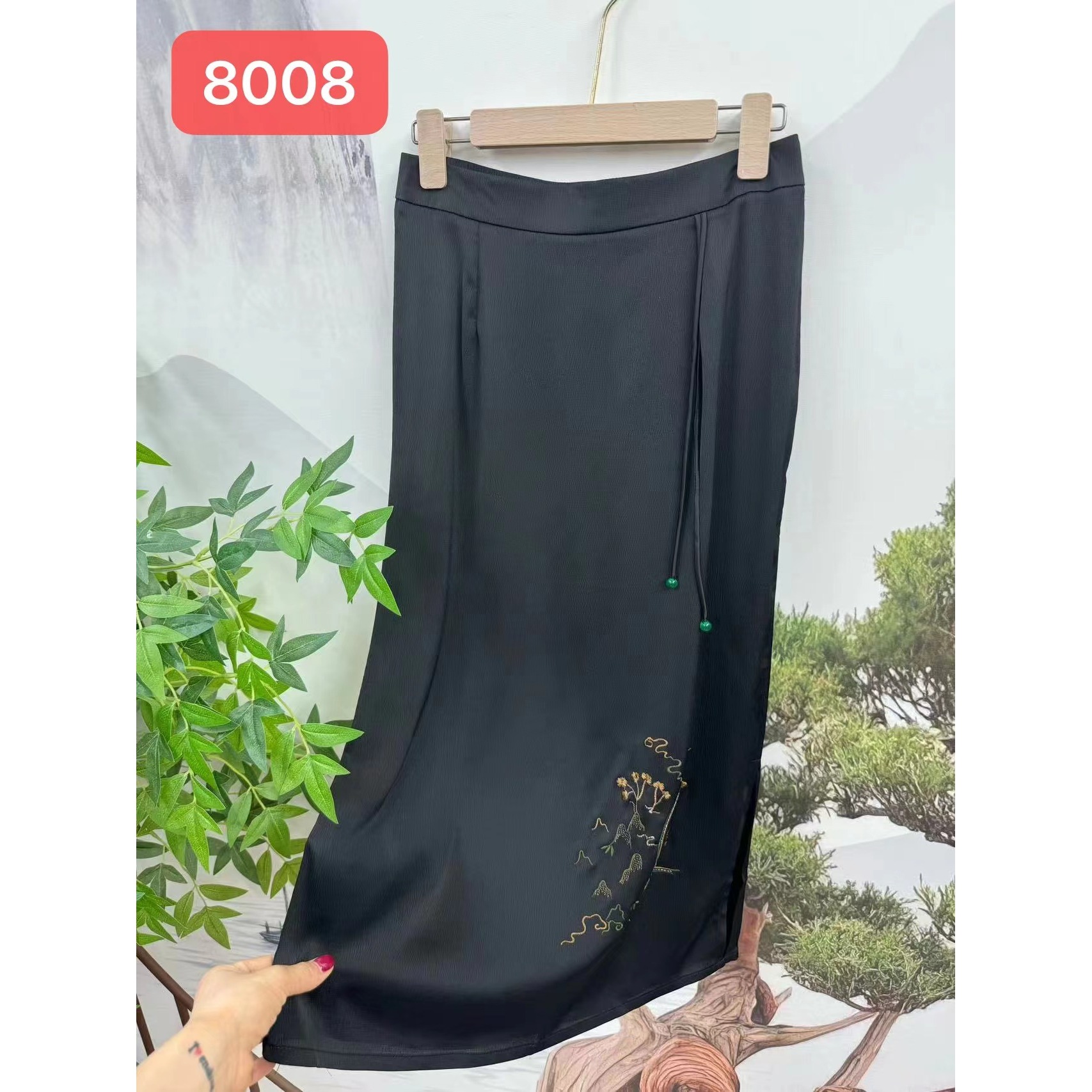 8008-23新款舒适时尚休闲半身裙