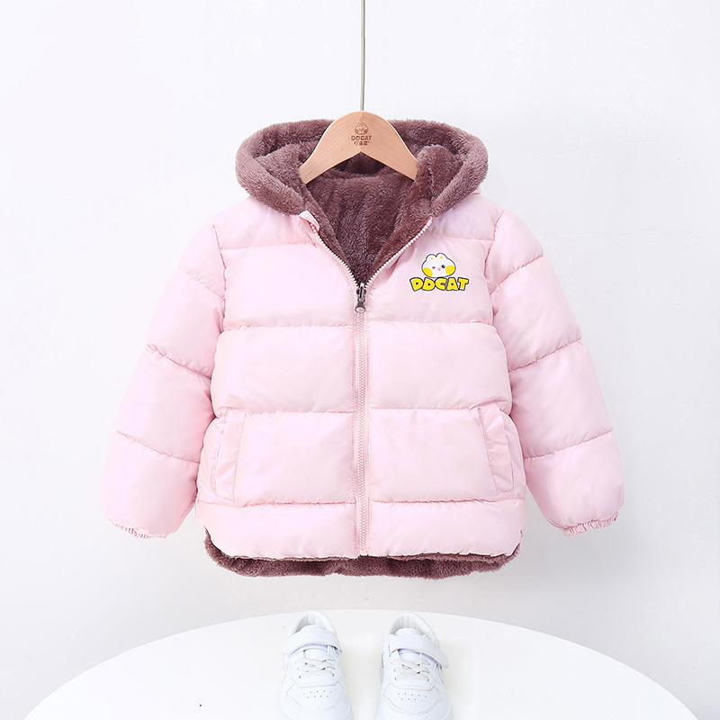 SmileBB2023新款免洗儿童棉服冬季加绒加厚男童女童外套中小童防