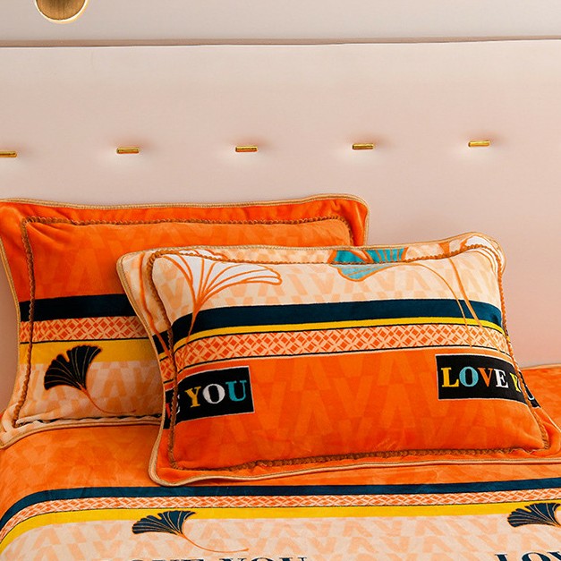 加厚加密牛奶绒枕套