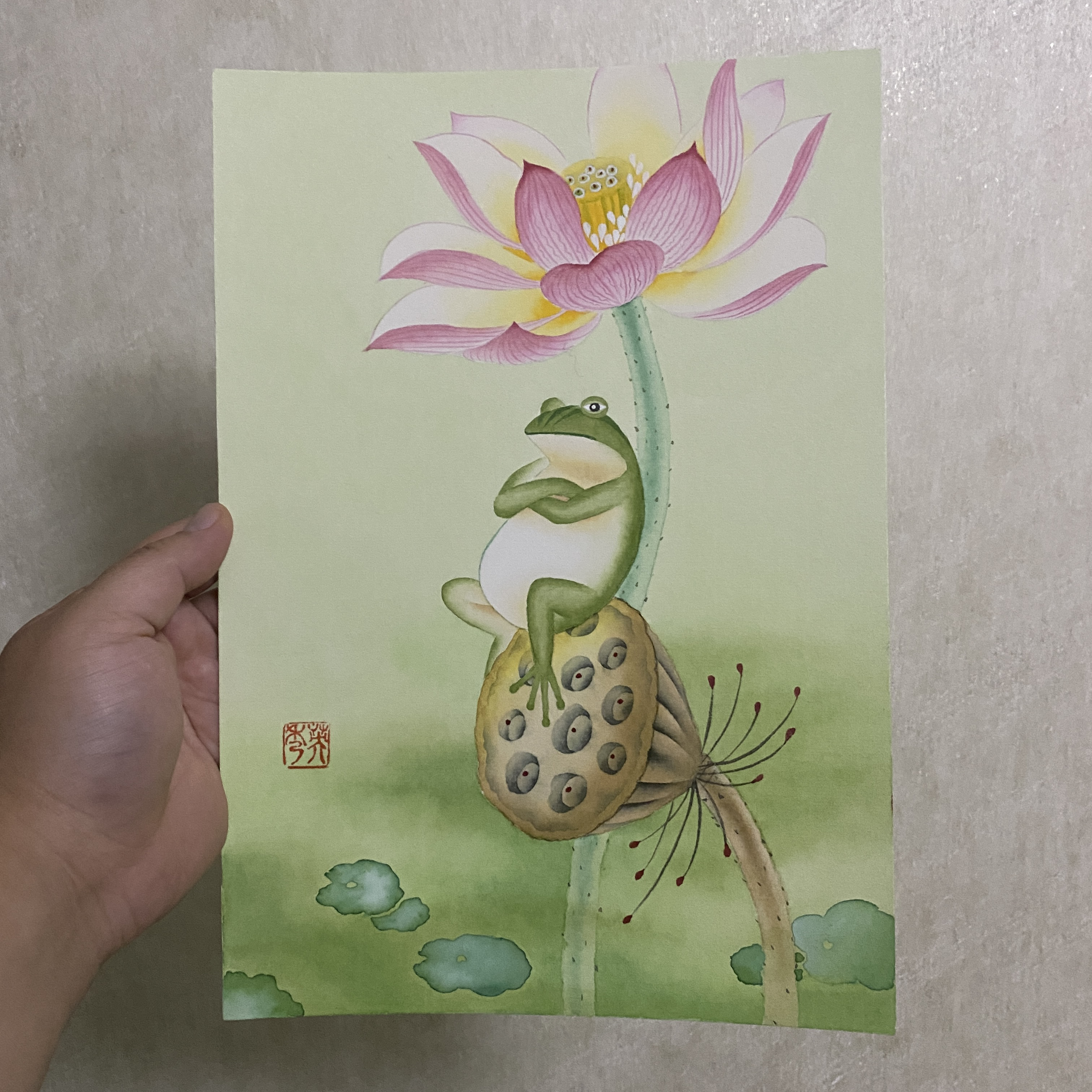 【知墨丹青】陈秀英精品手绘团扇书画折扇手写国画扇子绢扇国风礼品