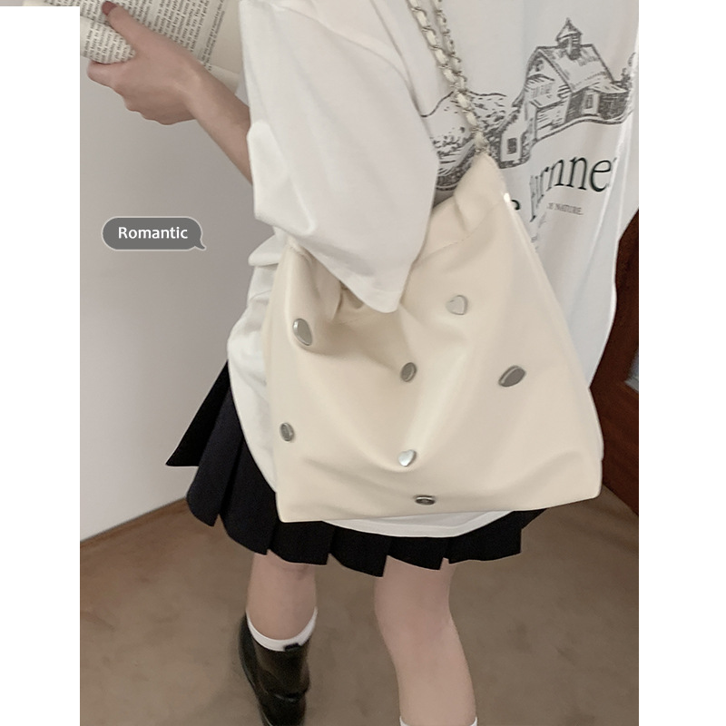 小众质感垃圾袋包包女2024新款潮时尚链条托特包百搭大容量斜挎包