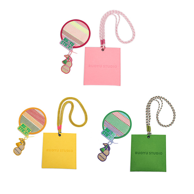 若愚工坊RUOYUSTUDIO原创设计布艺扇子