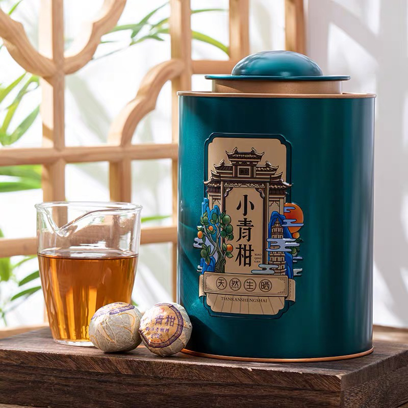 正宗新会小青柑大份量罐装250g罐装礼盒装果香普洱生晒阳光宫廷