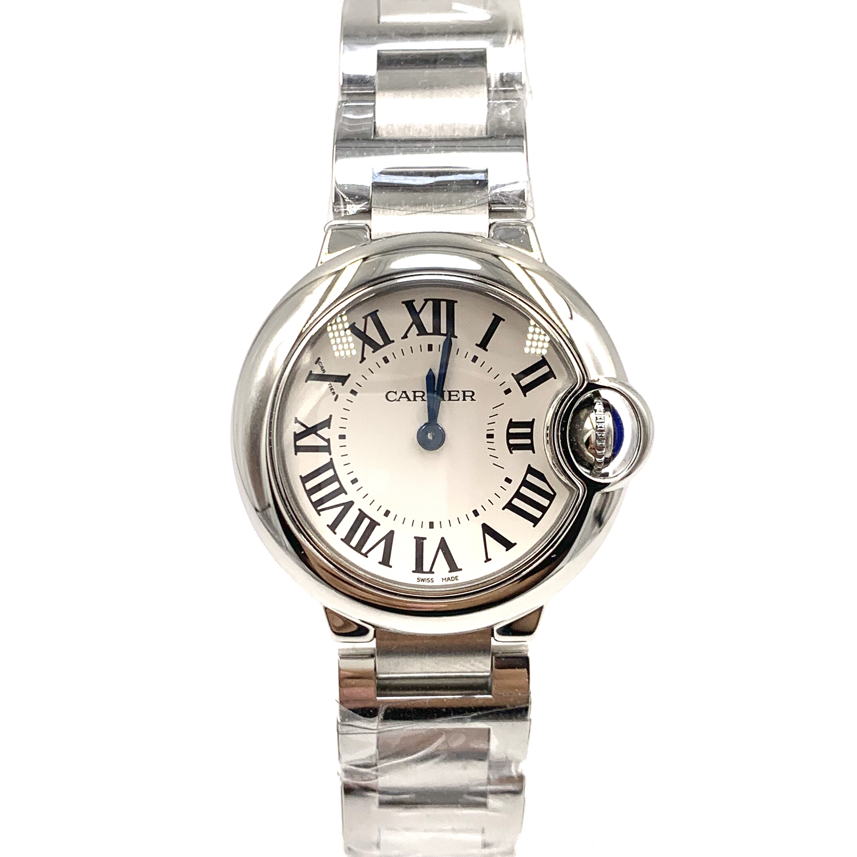 99新 Cartier/卡地亚 蓝气球/石英/表径28mm/女表
