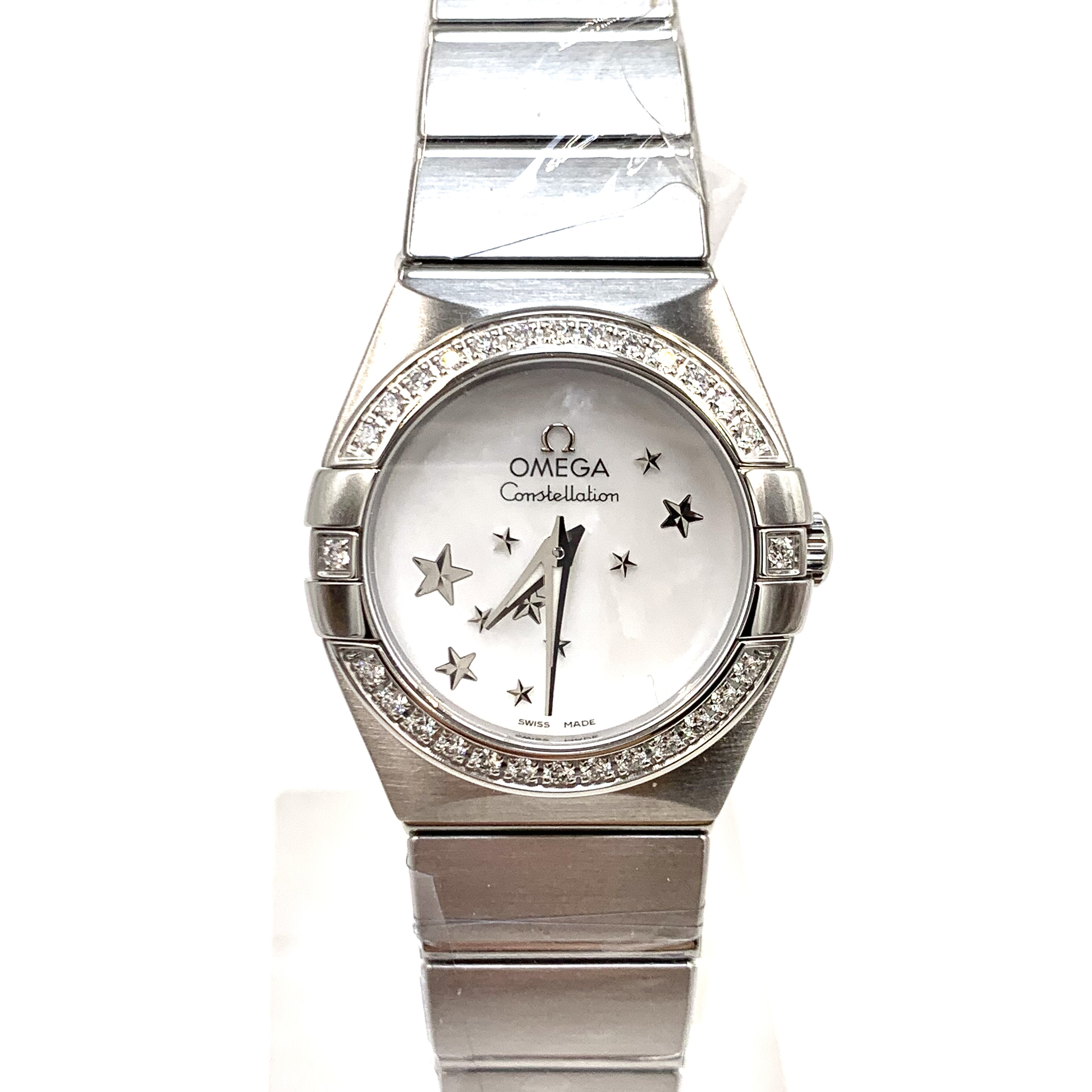 99新 Omega/欧米茄 四代星座/全原装/石英/表径24mm/女表