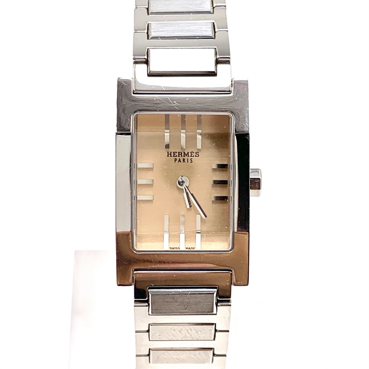99新 Hermes/爱马仕 石英/表径19x30mm/女表