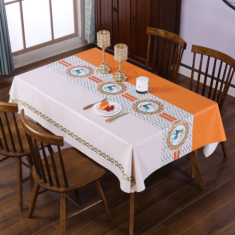 新款加厚PVC免洗桌布防水防油防滑长方形餐桌布欧式餐桌茶几台布