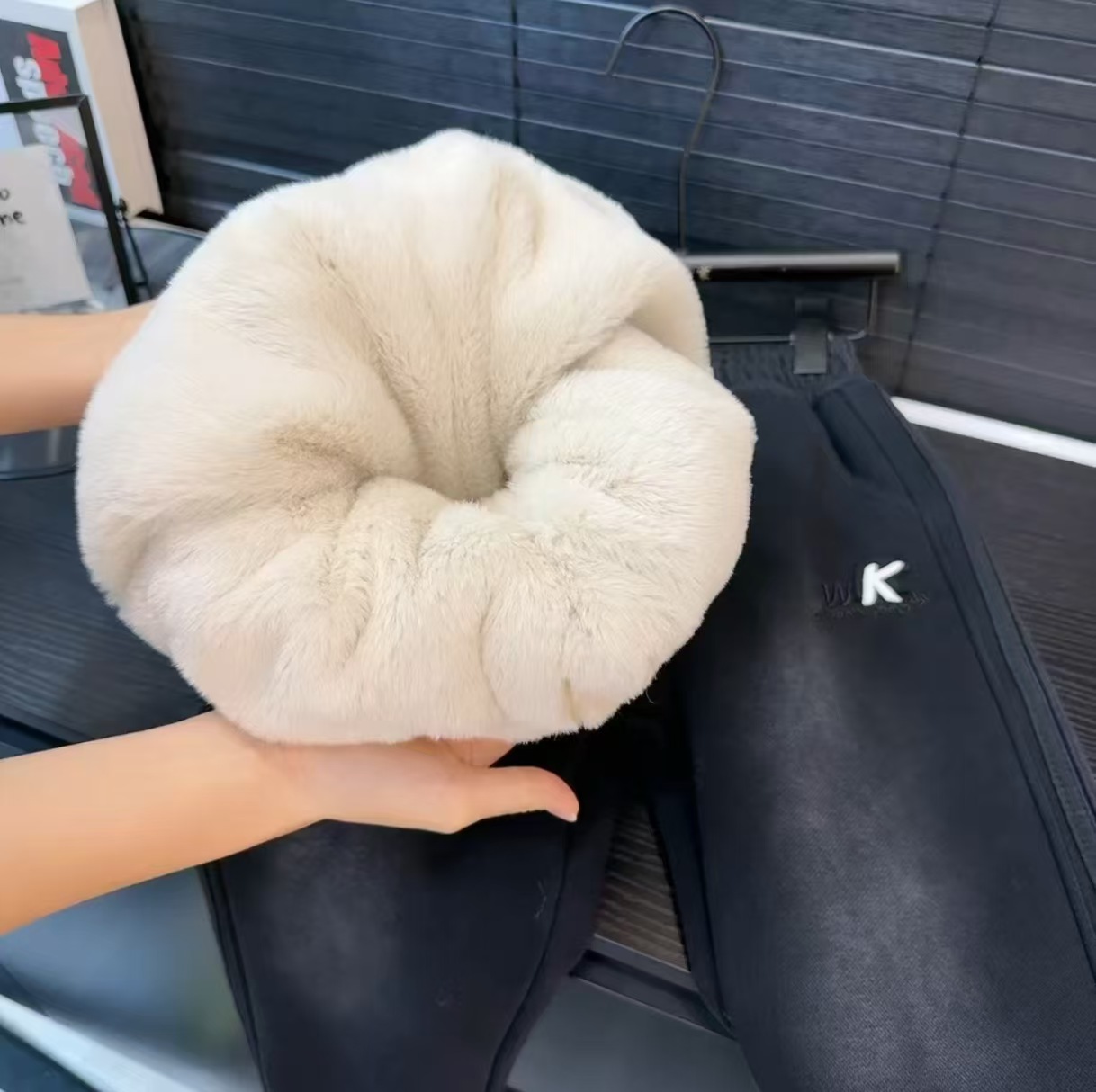 【850g加厚零下20度】兔绒水洗冬款中大童宽松运动裤LenKid- 棉裤