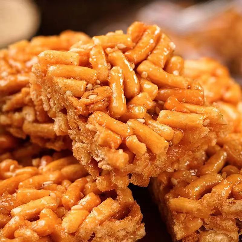 硬脆沙琪玛传统工艺硬脆琪玛酥小零食糕点萨其马芝麻糕点童年回忆