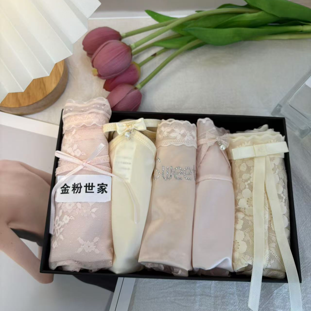 5条装[金粉世家]混搭福利组合蕾丝款内裤女士内裤