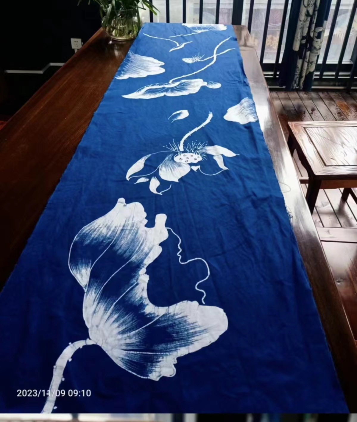 【蜡染星辰】新款原创纯手工植物染色蜡染缝纫材料印花布料