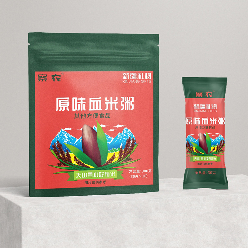新疆察农原味血米粥即食速食粥饭袋装营养早餐懒人食品拍2袋减5元