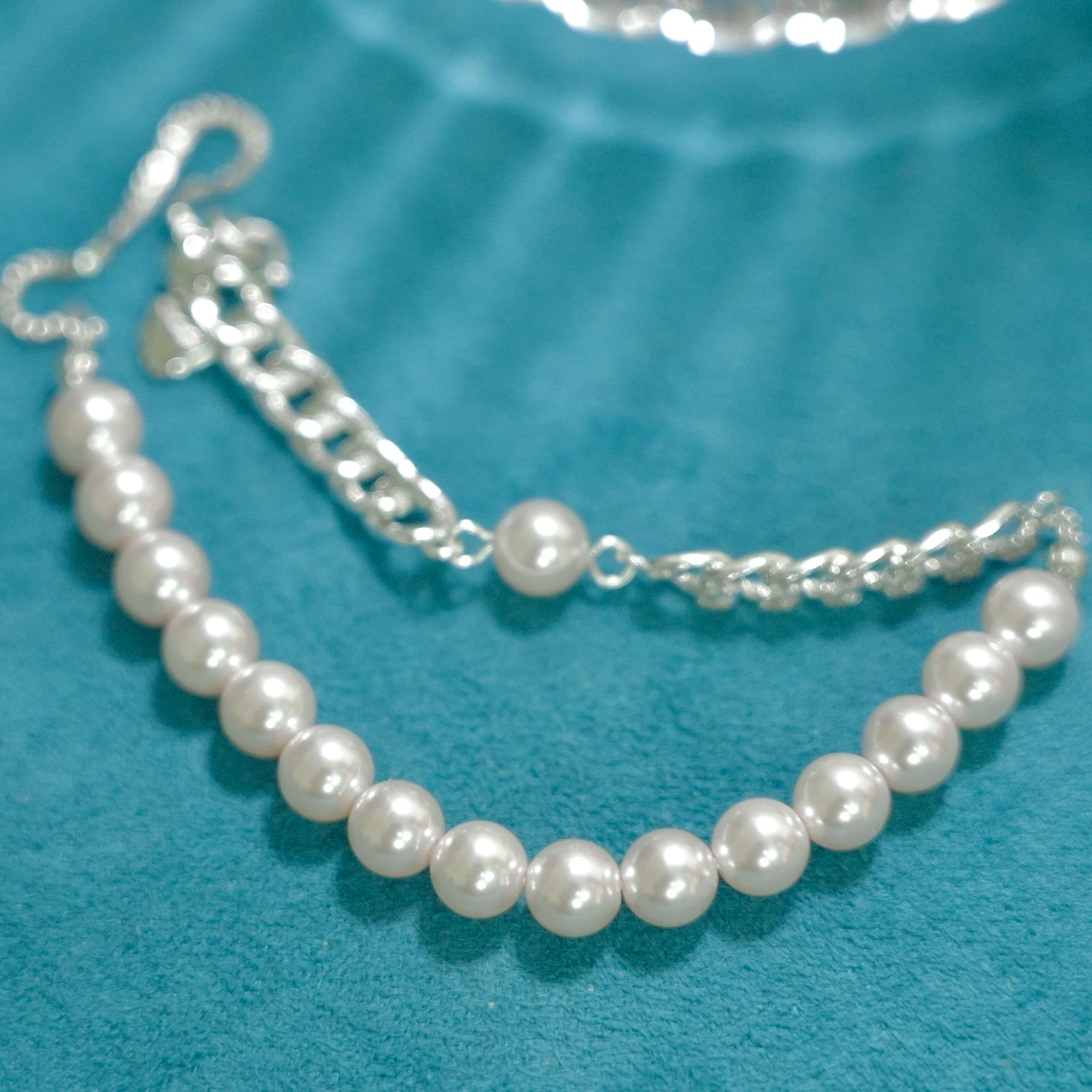 铜合金手链 【YS3368】L1冷淡风微镶珠珠手链