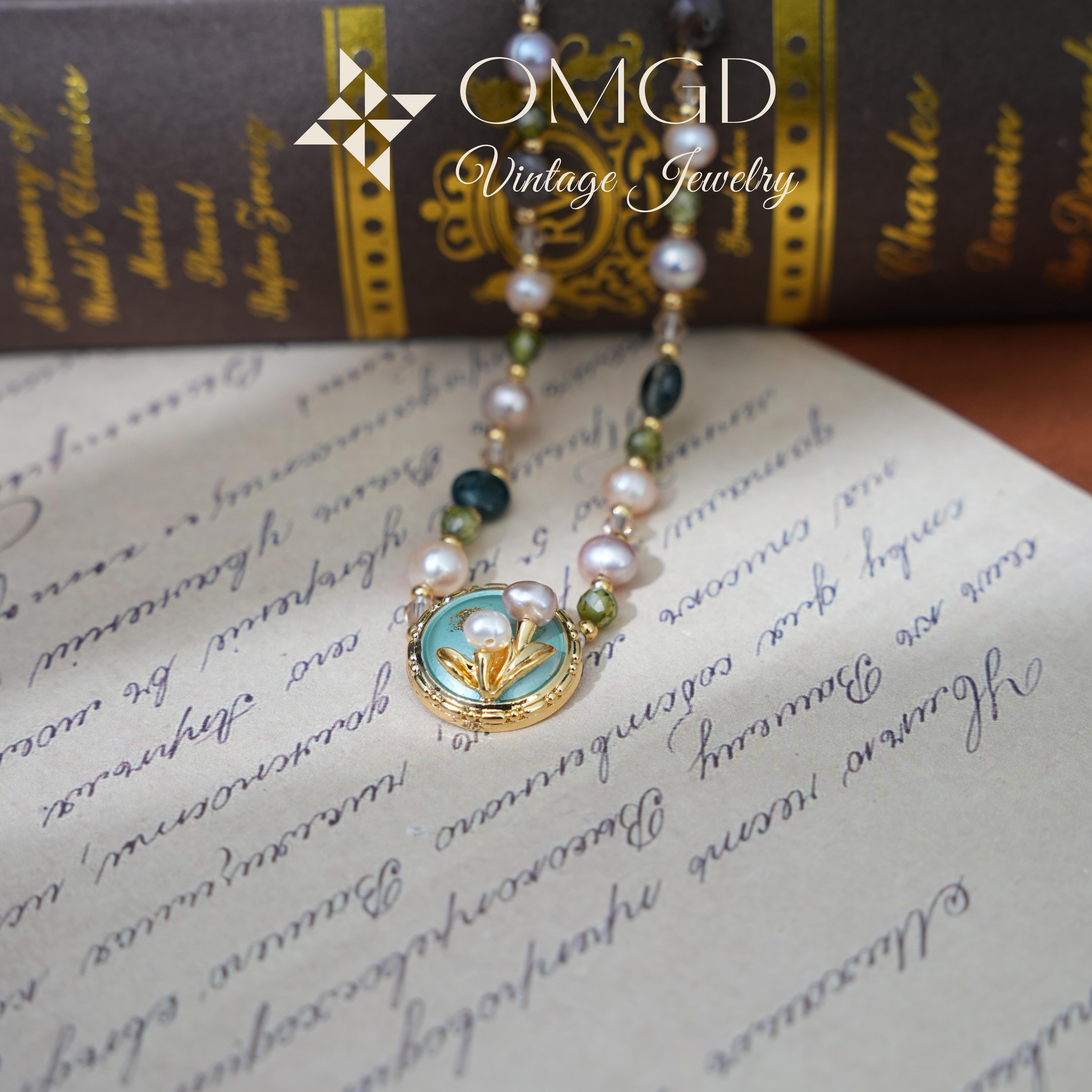 铜合金项链 【YX6276】法*绿野繁花ALXS&Luis Danas 项链