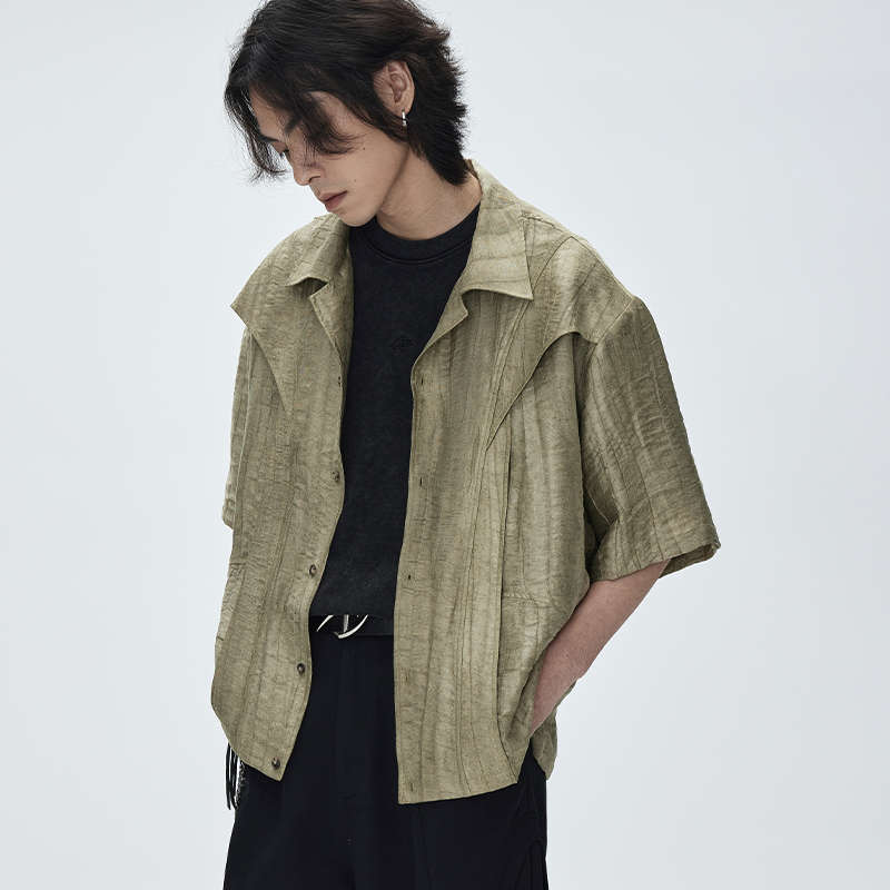 CATSSTAC枯叶解构衬衫