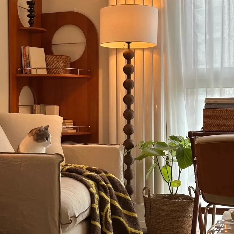 法式侘寂风落地灯高级感客厅卧室复古装饰氛围灯具创意灯具