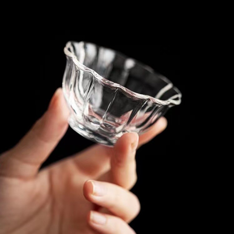 手工玻璃茶杯小号耐高温个人女士专用高硼硅主人杯复古禅意品茗杯
