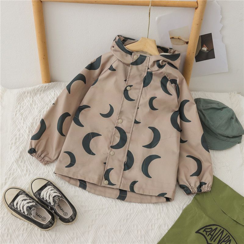 童装2023春装新品宝宝休闲双层连帽防风衣儿童时尚百搭外套潮春秋