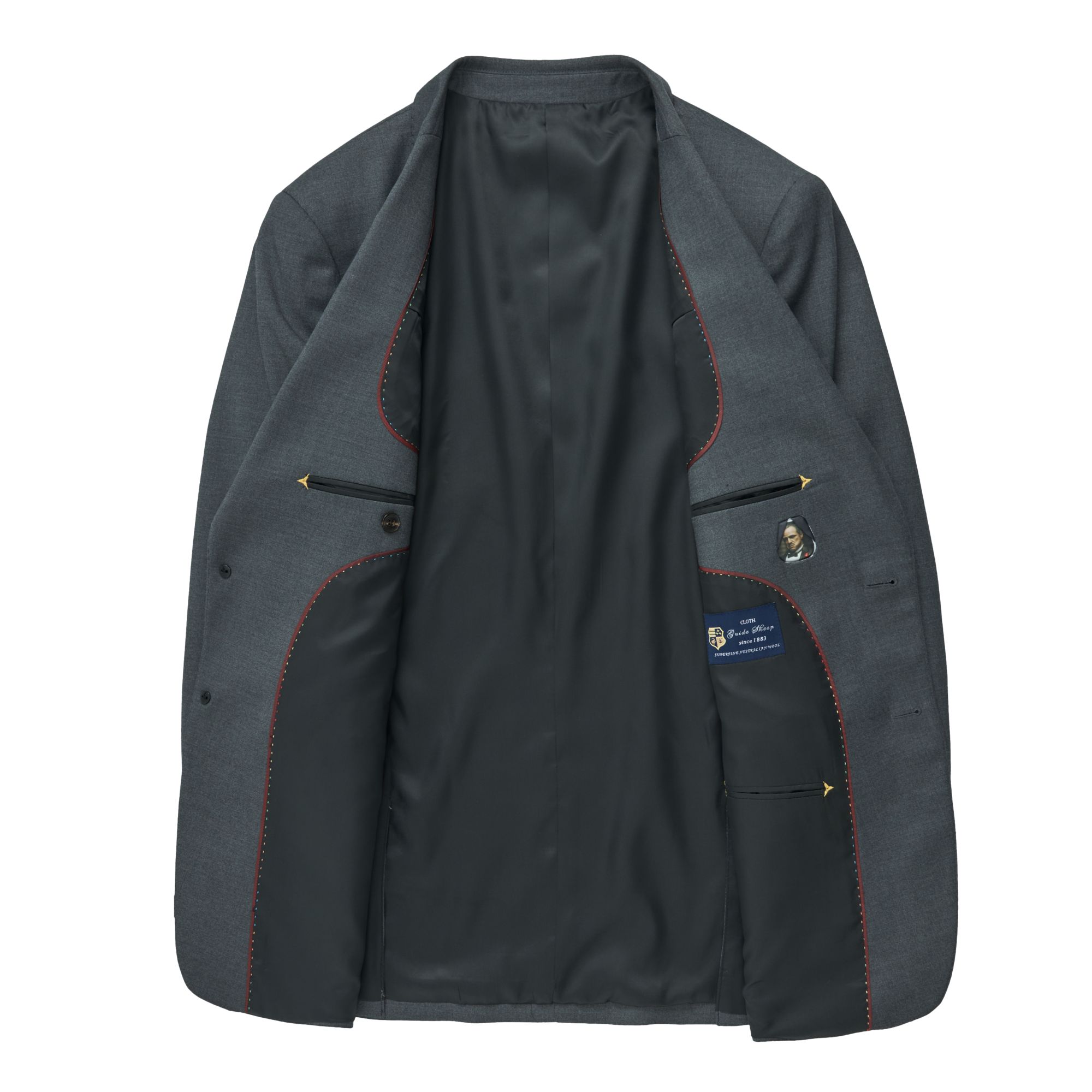 （单西）进口面料结婚西服商务职业男士平驳领休闲时尚修身结婚新郎