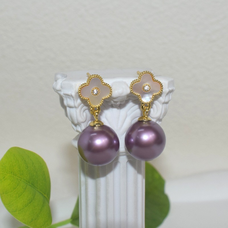 DAIYA四叶设计款  法式 轻奢 复古清新首饰 多色可选