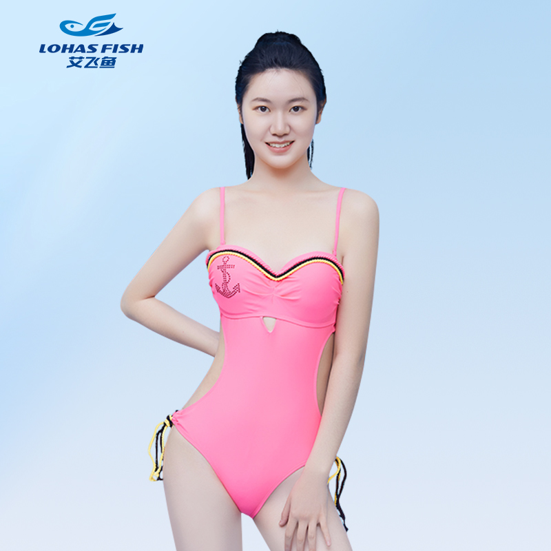 新款显瘦性感连体温泉游泳衣露背时尚美背修身欧美比基尼