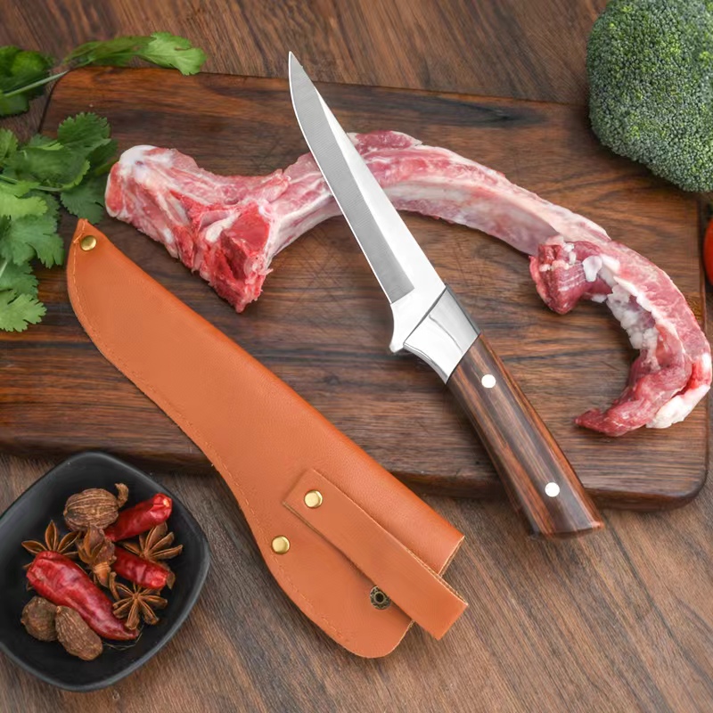 【两件套】超锋利屠宰专用刀杀猪卖肉剔骨刀分割刀屠宰场专用刀