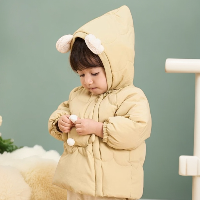 【DDS优选】2024口袋小兔子款儿童保暖加厚连帽冬季