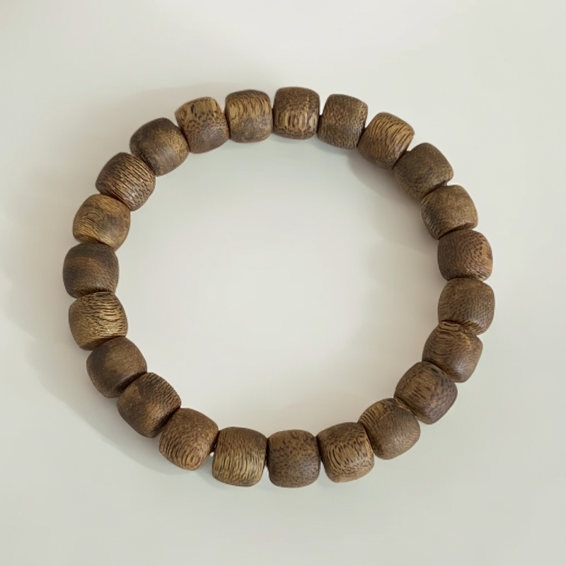 奇楠沉香手串10mm9mm鼓珠单圈老料素圈非达拉干越南芽庄沉香