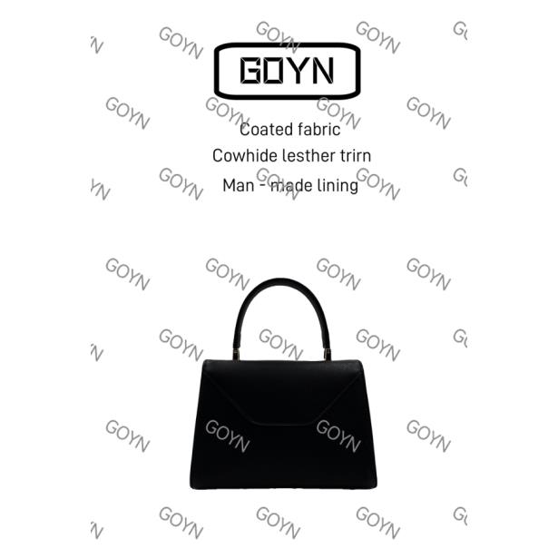 GOYNGOYN手工真皮女包万手提包黑色0075